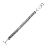 Sterling Silver 3 MM Handcrafted Bali Chain Bracelet for Men & Women